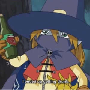 Wizardmon but drunk